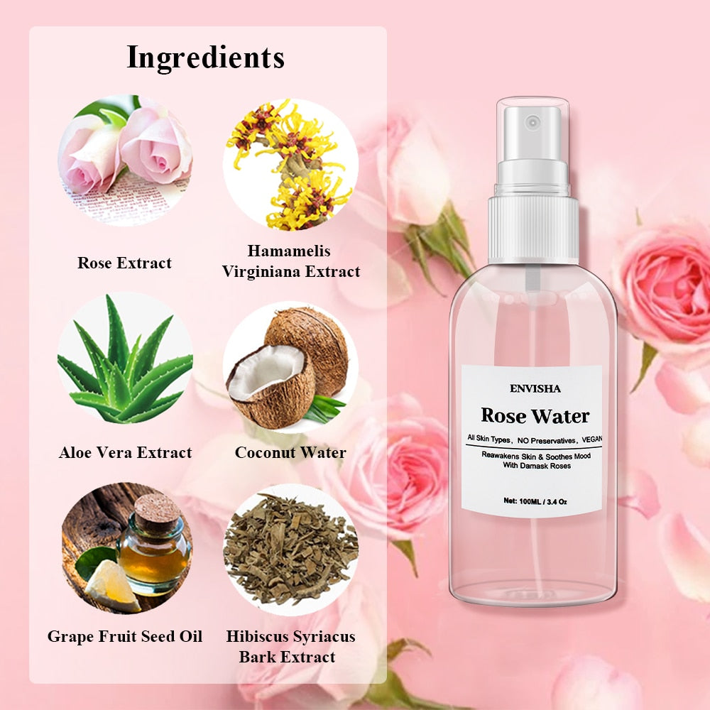 RosePetal Elixir: Refreshing Rose Water Toner for Radiant Skin