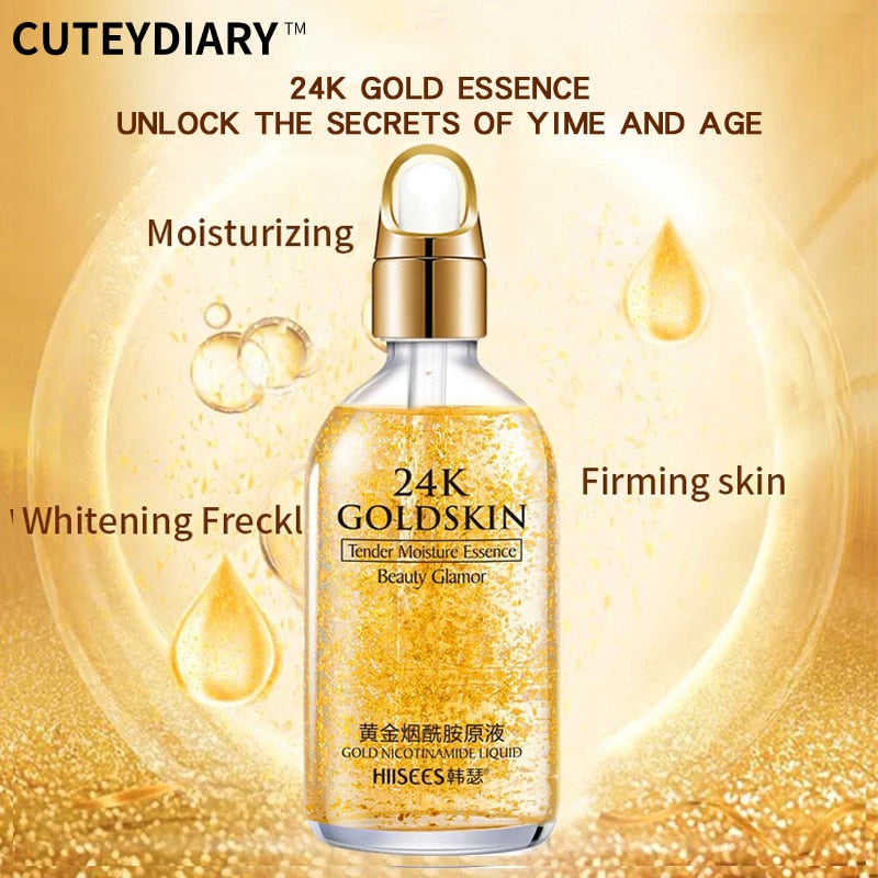 GoldenElixir 24K Facial Serum: Reveal Radiance with Luxurious Gold Infusion